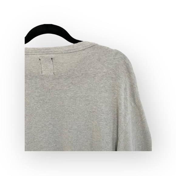 new LF Furst of a Kind ☯︎︎ Upcycled Vintage Zipper Tee ☯︎︎ Gym T Shirt ☯︎︎ Grey - Picture 11 of 16